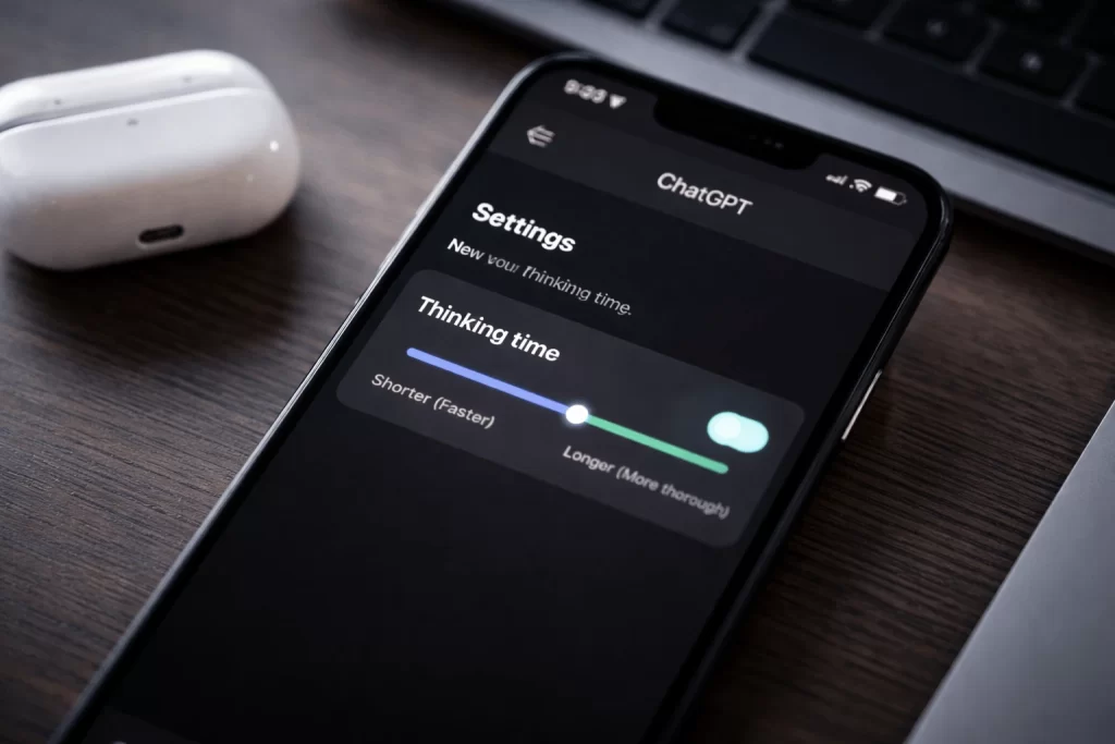 ChatGPT thinking time