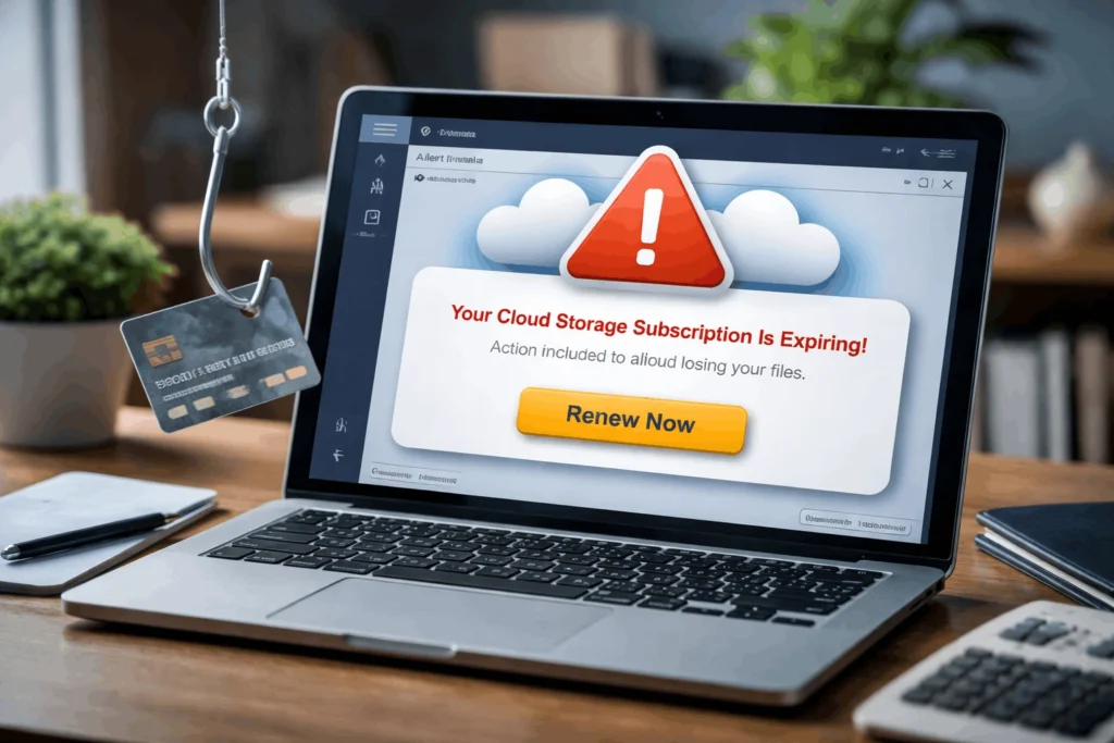 Cloud Storage Payment Scam