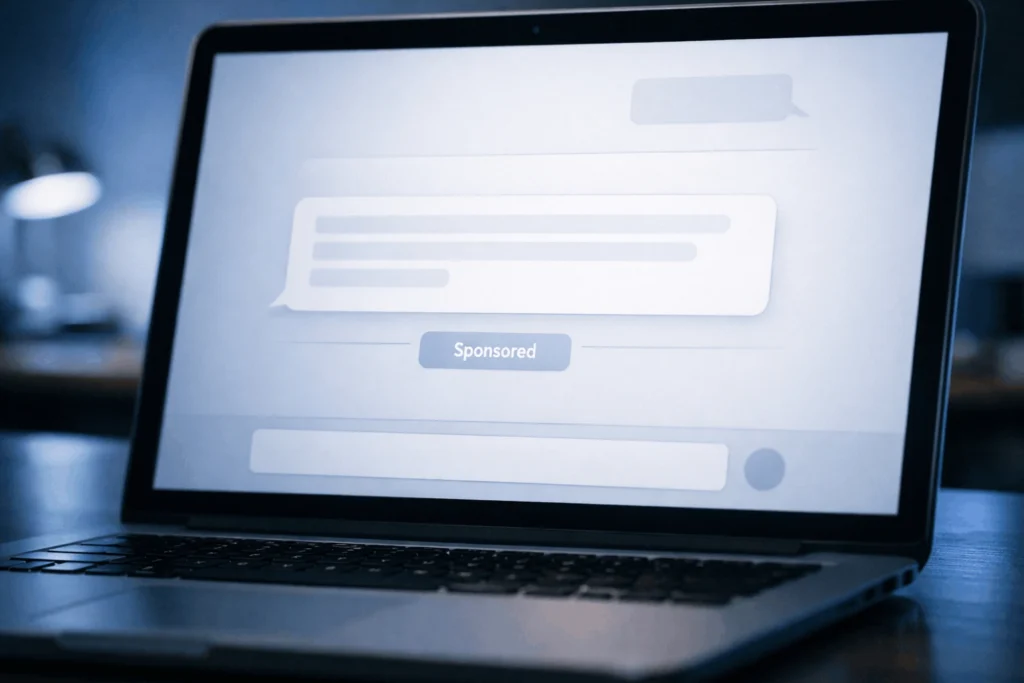 ChatGPT ads privacy